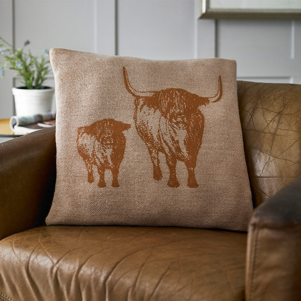 Cow & calf cushion