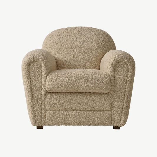 Atley Chair in Himalaya-White-Boucle