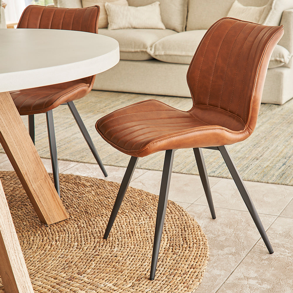 Hudson Vegan Leather Dining Chair – Arighi Bianchi