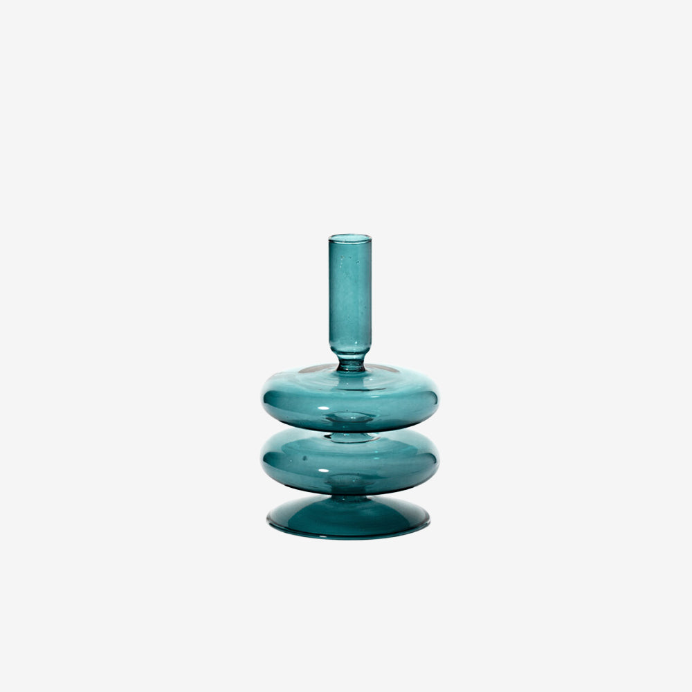 Tapered Candle Holder in Ocean