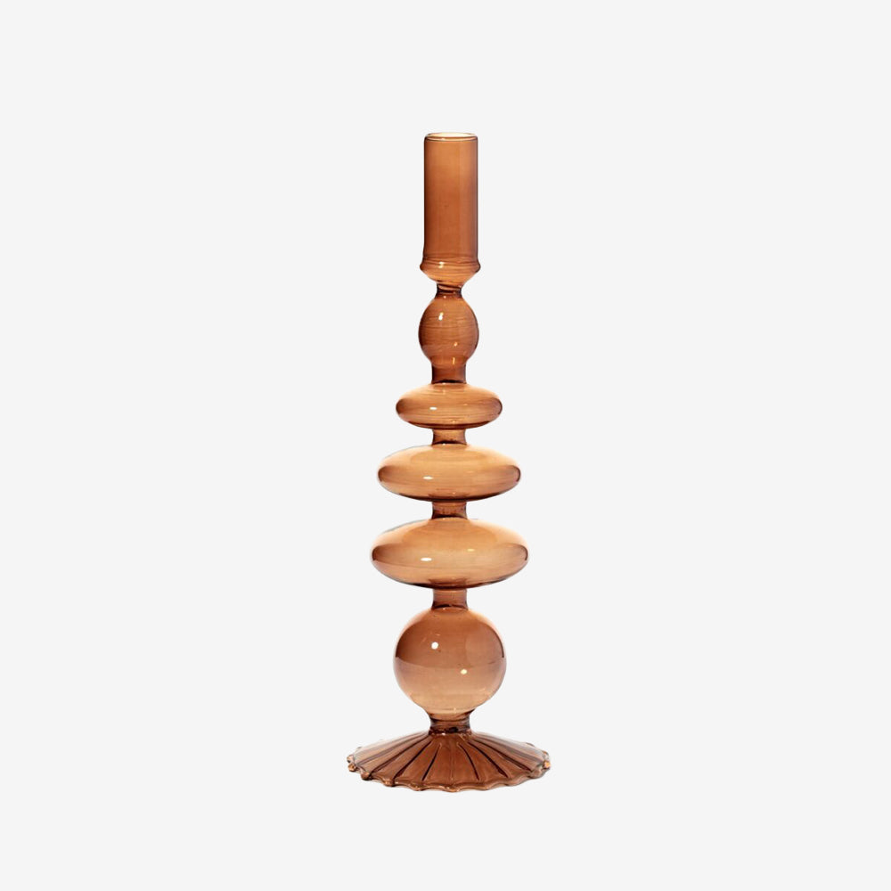 Tapered Candle Holder in Champagne
