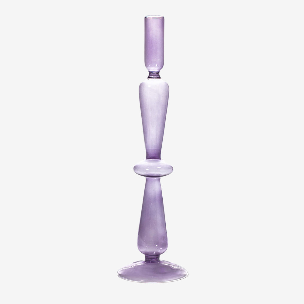 Tapered Candle Holder in Lilac