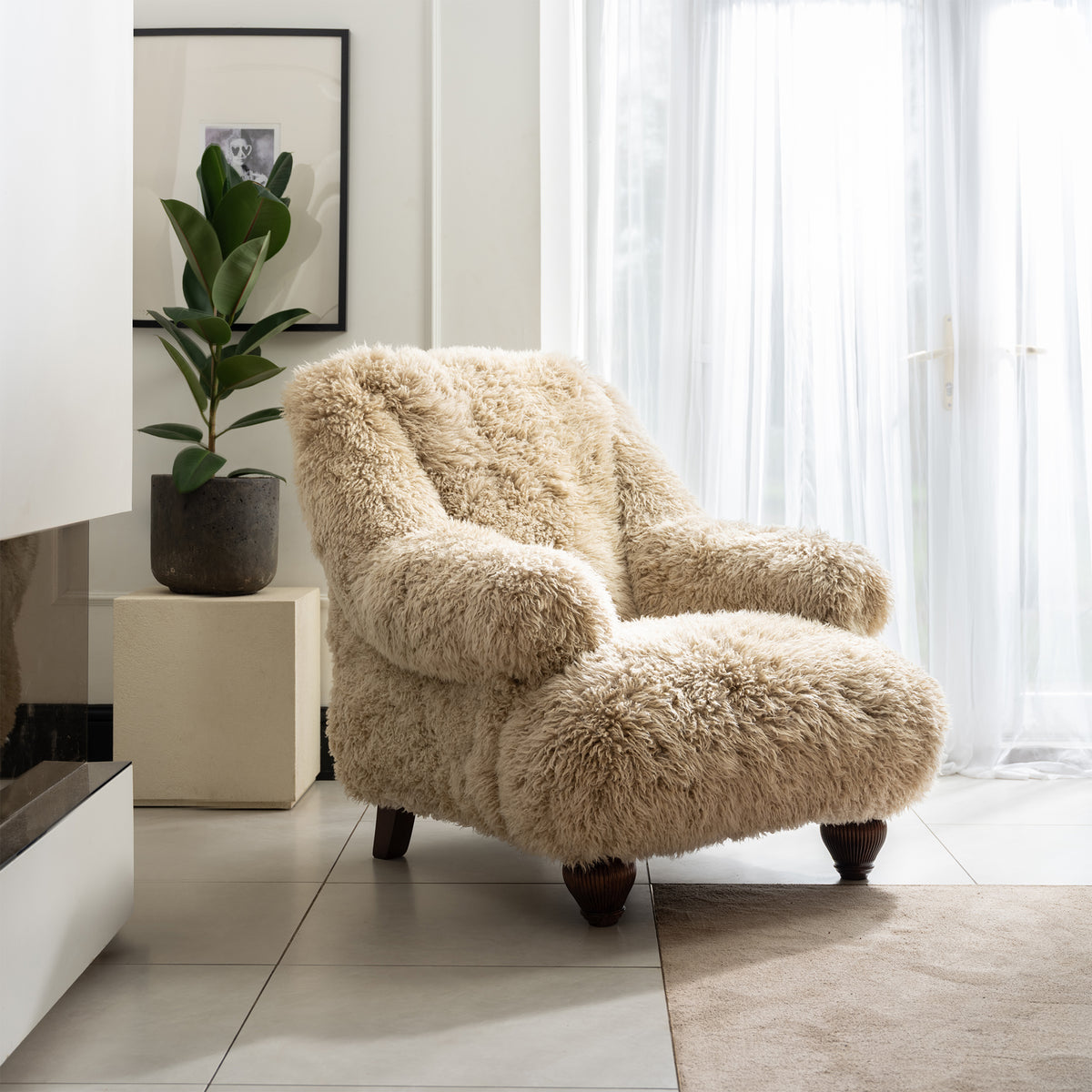 Tetrad Nappa Fluffy Sheepskin Armchair