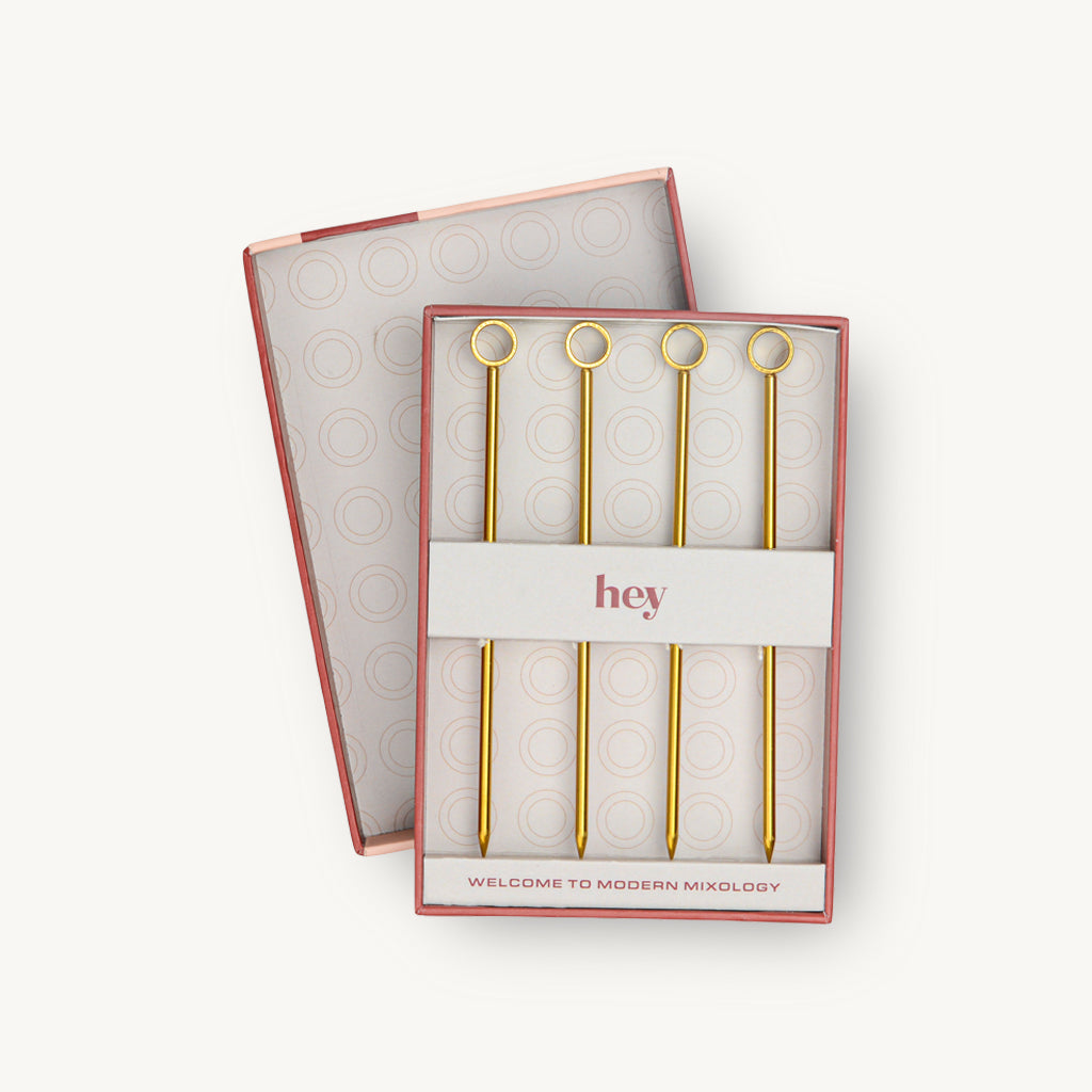The Owen Gold Metal Cocktail Picks