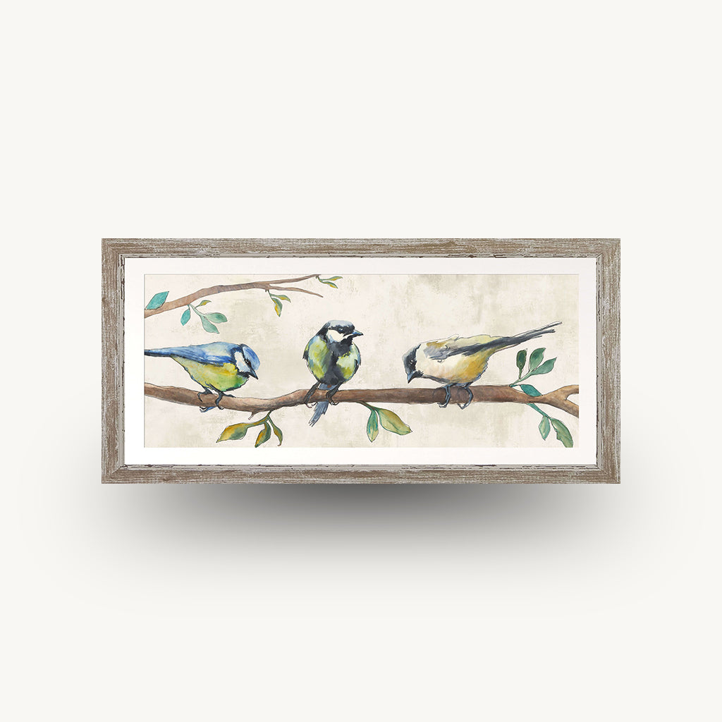 Three Songbirds Framed Wall Art