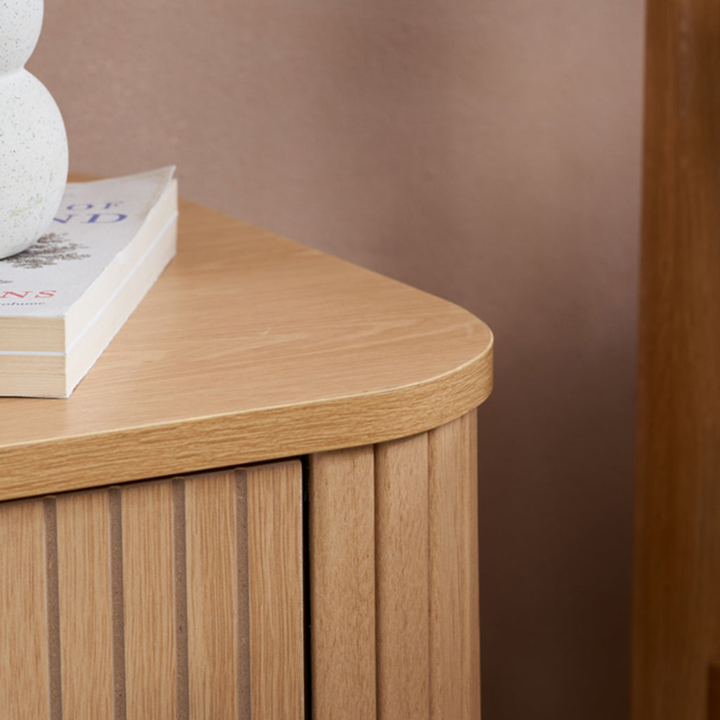 Tiffany Fluted 1DR Bedside Table