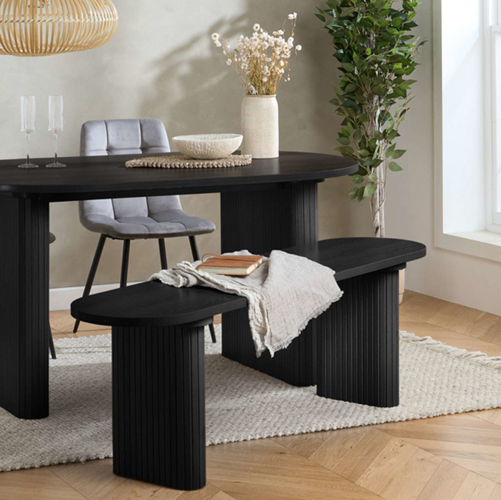 Tiffany Fluted Dining Bench