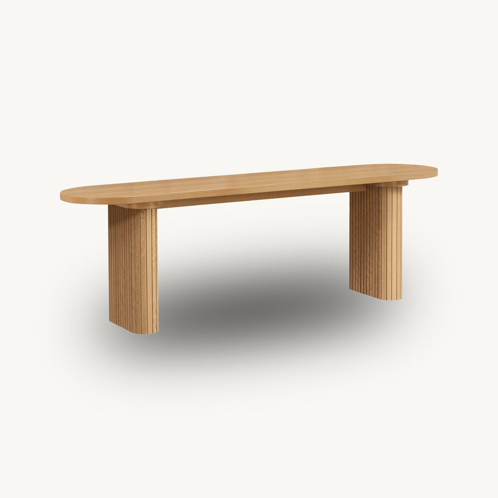 Tiffany Fluted Dining Bench