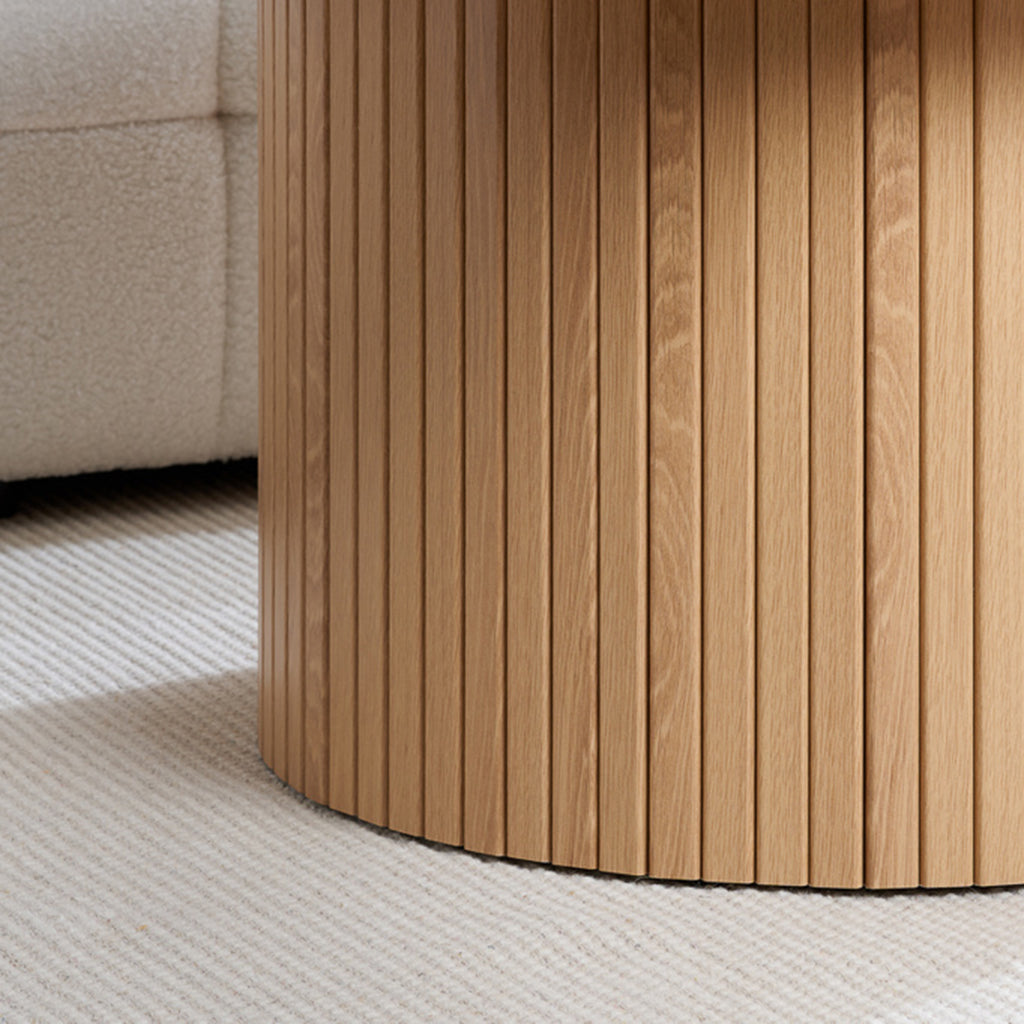 Tiffany Round Fluted Coffee Table