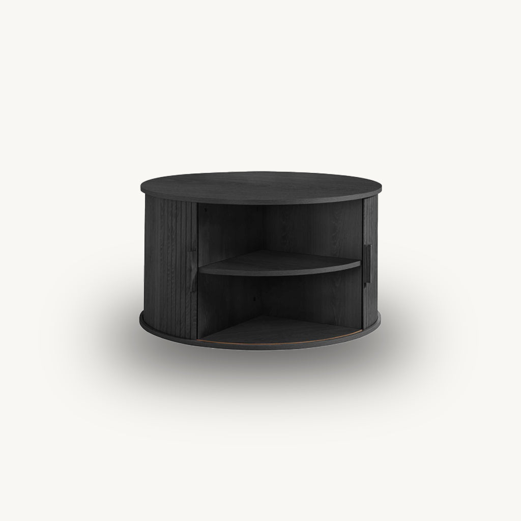 Tiffany Round Fluted Storage Coffee Table