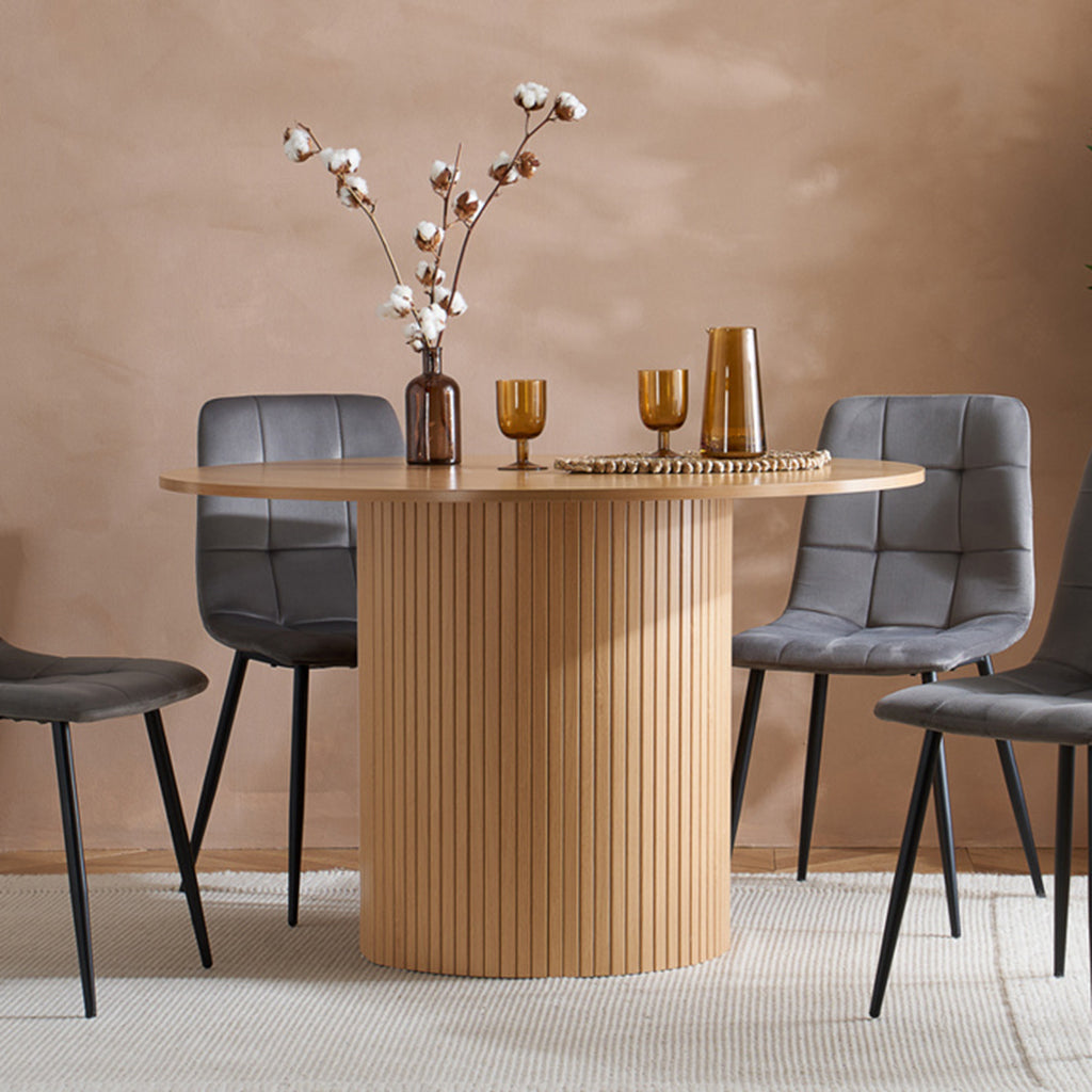Tiffany Round Fluted Dining Table