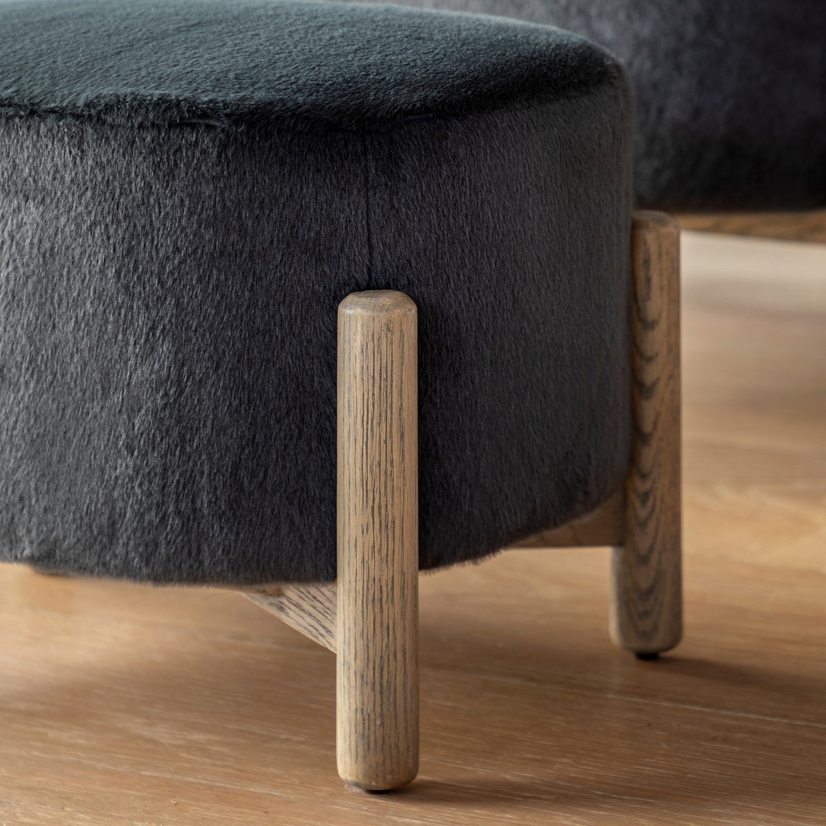 Tindon Fabric Footstool