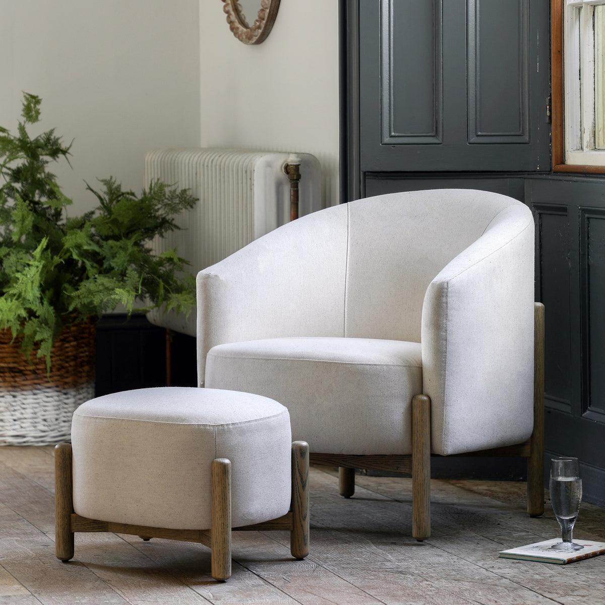 Tindon Fabric Footstool