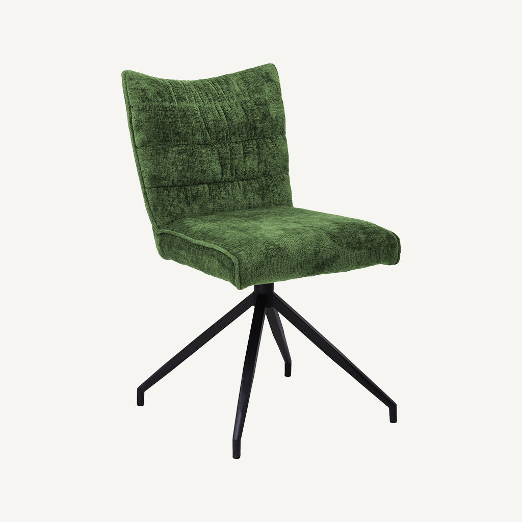 Troy Swivel Dining Chair in Green