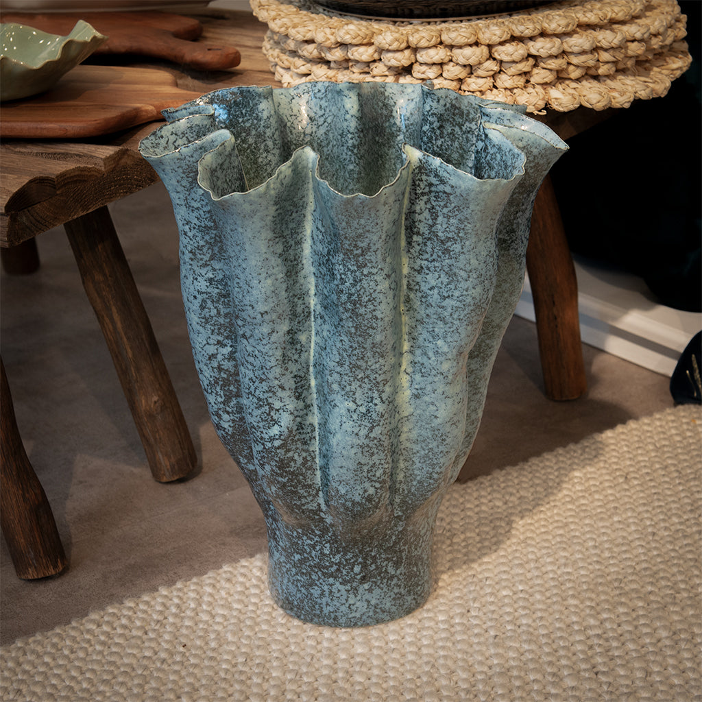Handmade Sky Tubed Vase