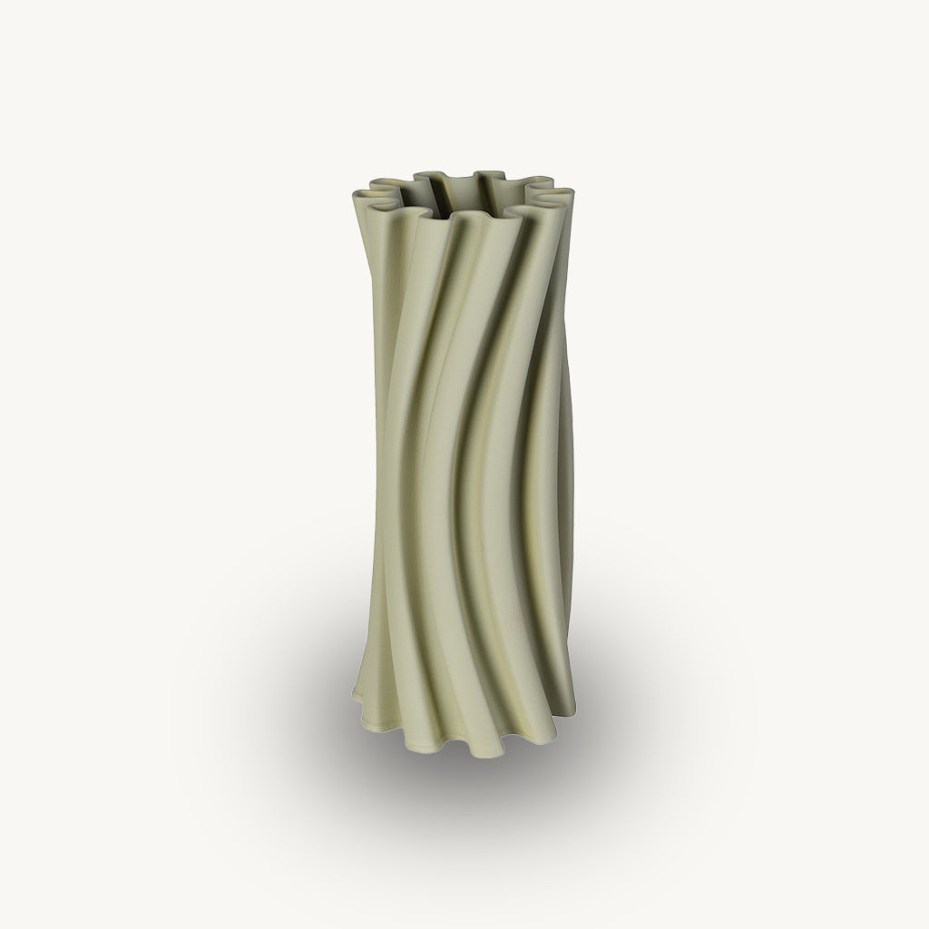 Twisted 3D Effect Printed Vase