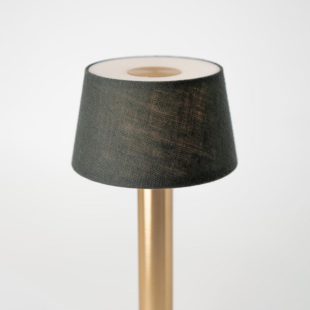 Humble Two Gold & Emerald Linen Table Light