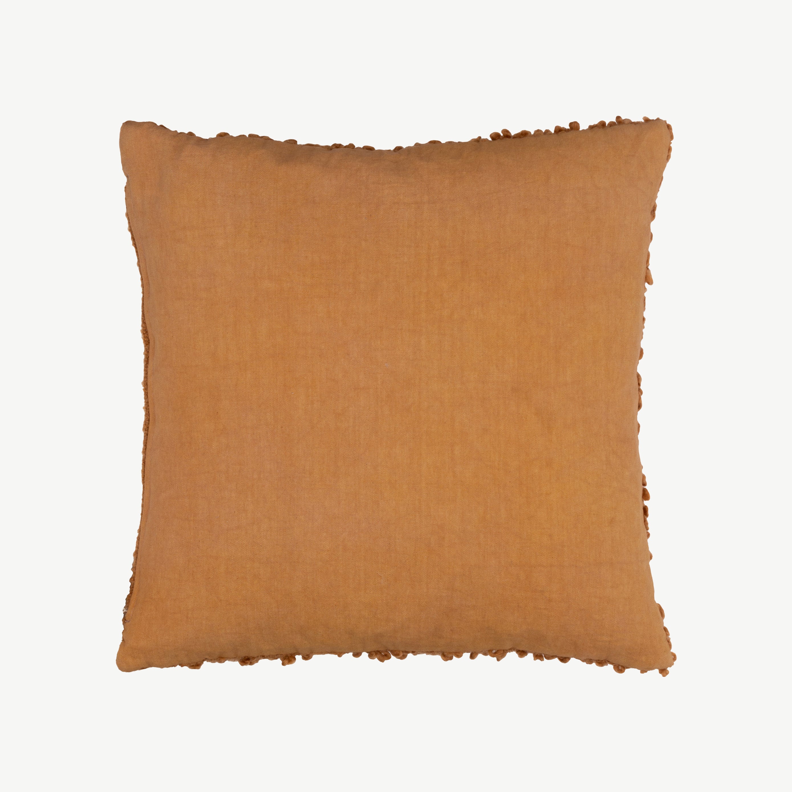 Flocked Cushion in Ginger