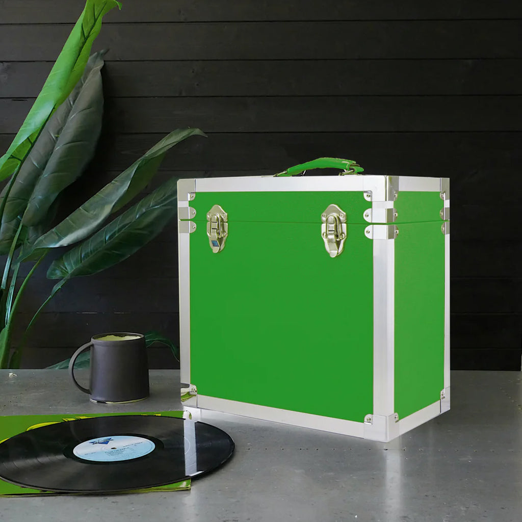 Vinyl Record Storage Box in Green