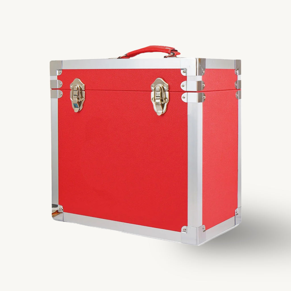 Vinyl Record Storage Box in Red