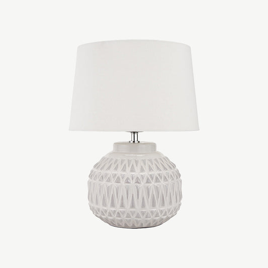 Warm White Aztec Table Lamp