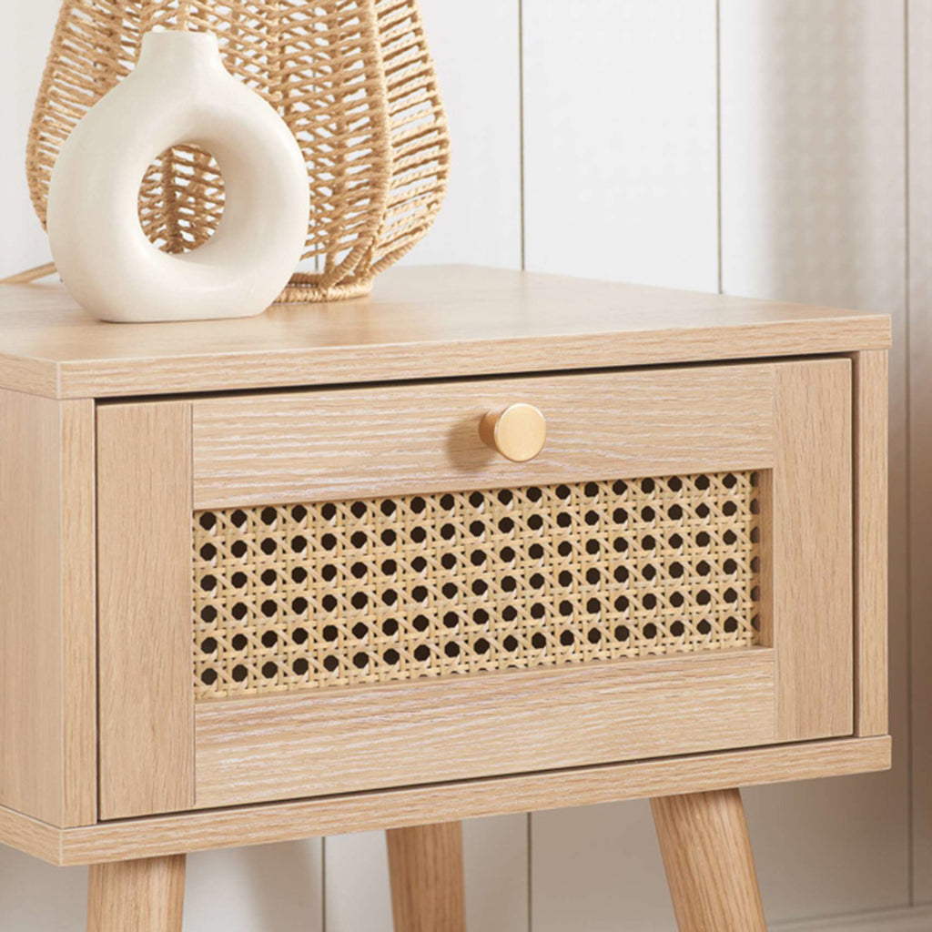 Washington 1DR Rattan Bedside Table