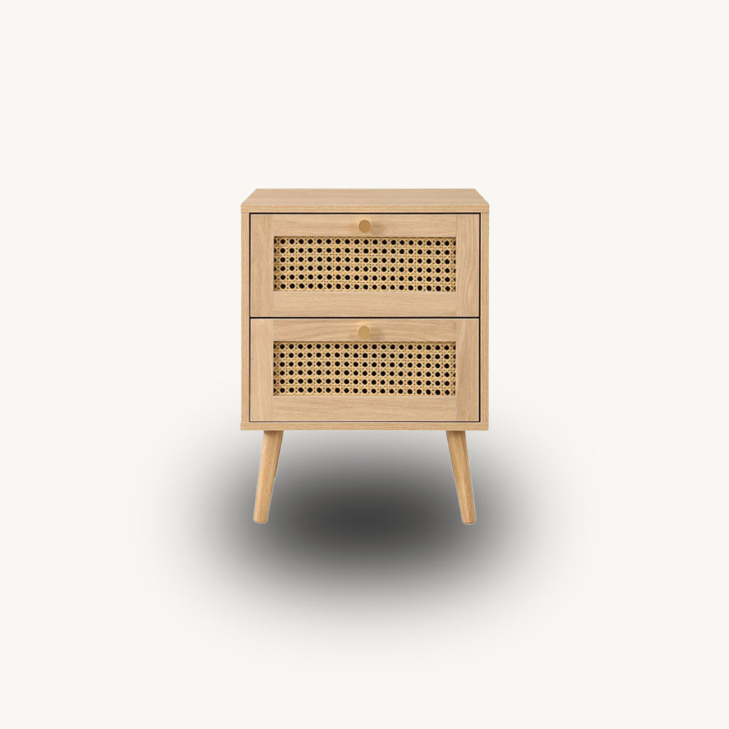 Washington 2DR Rattan Bedside Table