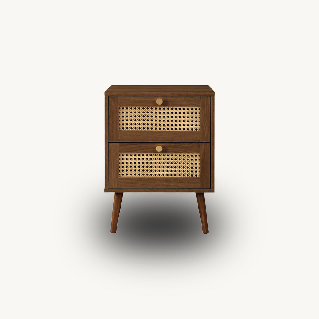 Washington 2DR Rattan Bedside Table