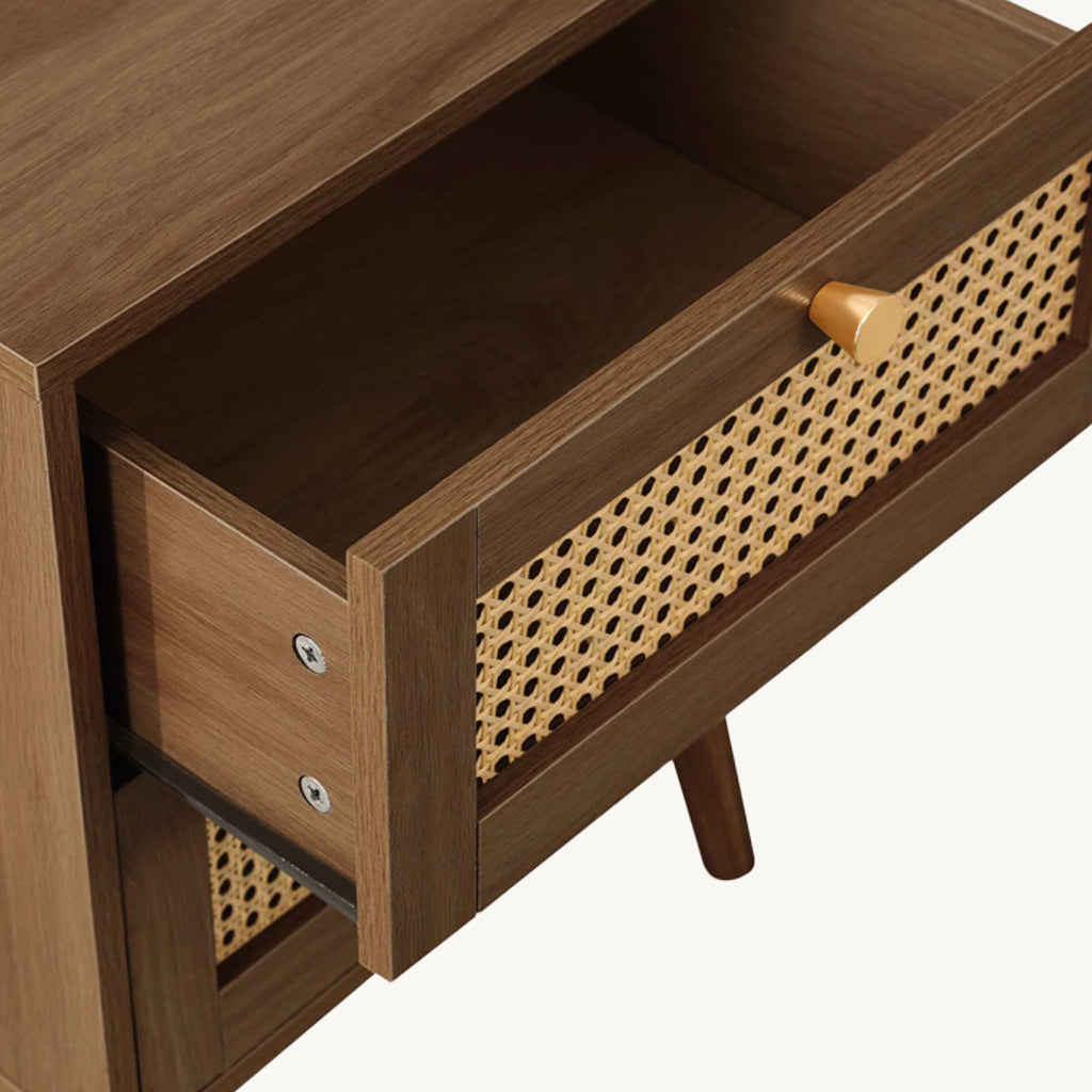 Washington 2DR Rattan Bedside Table