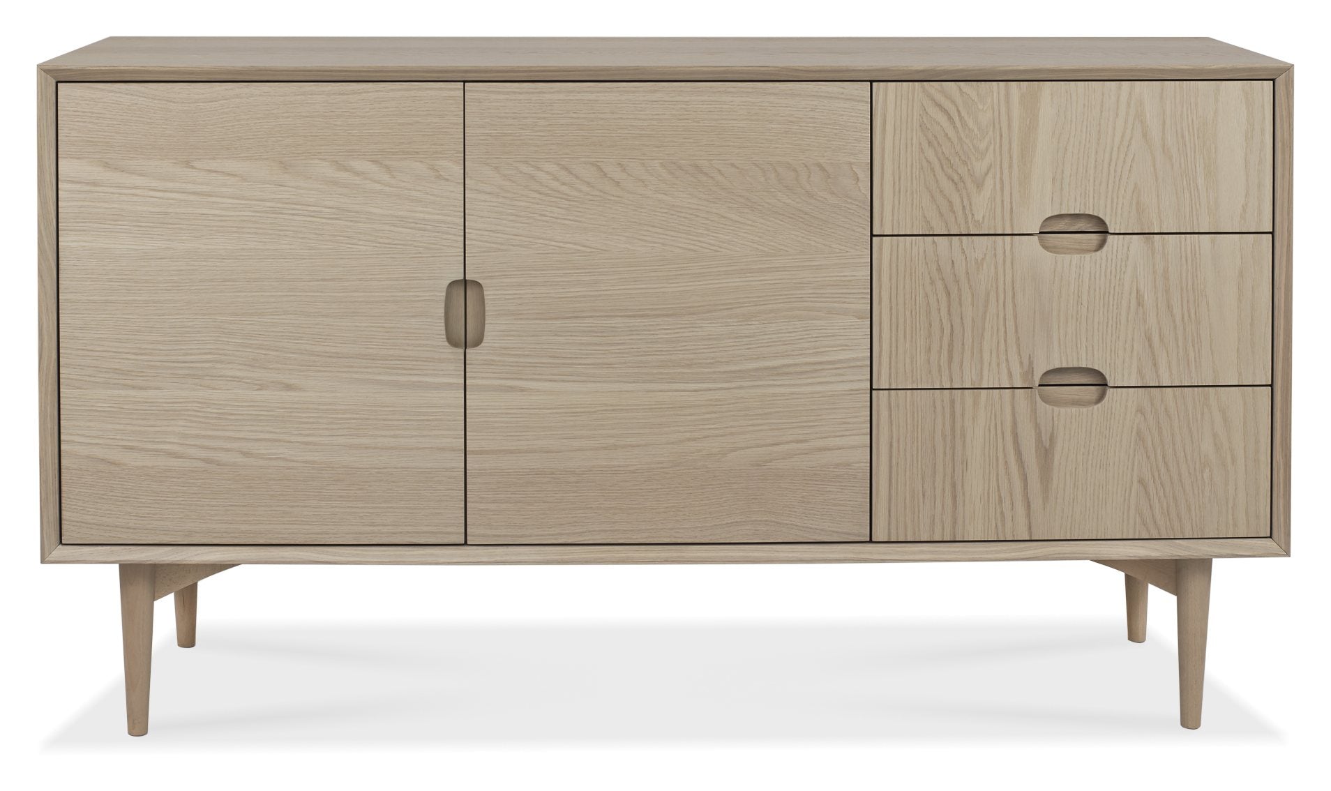 Glendale Fumed Oak Wide Sideboard