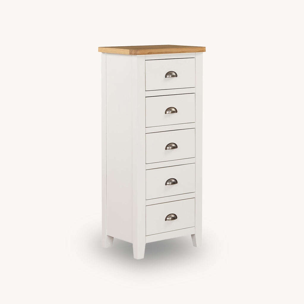 Witney 5 Drawer Narrow Chest of Drawers