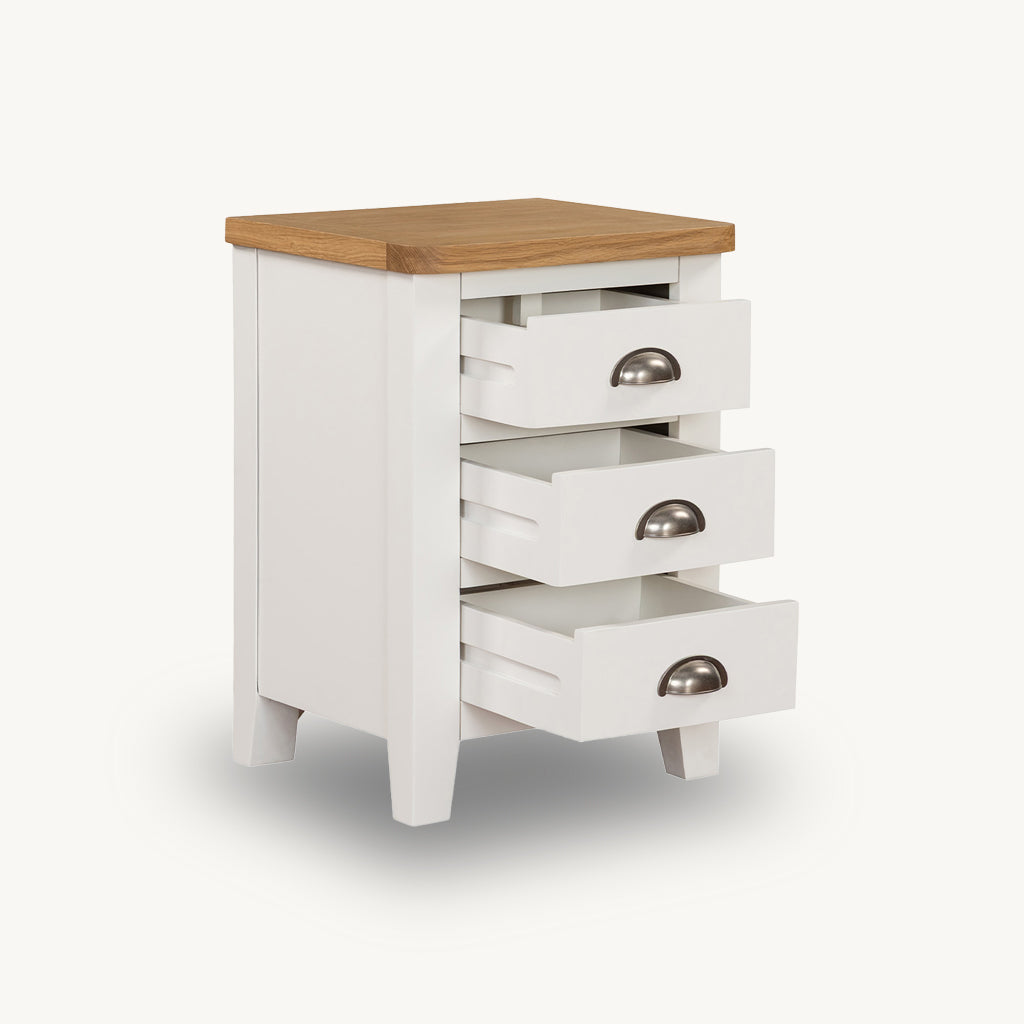 Witney 3 Drawer Bedside Table