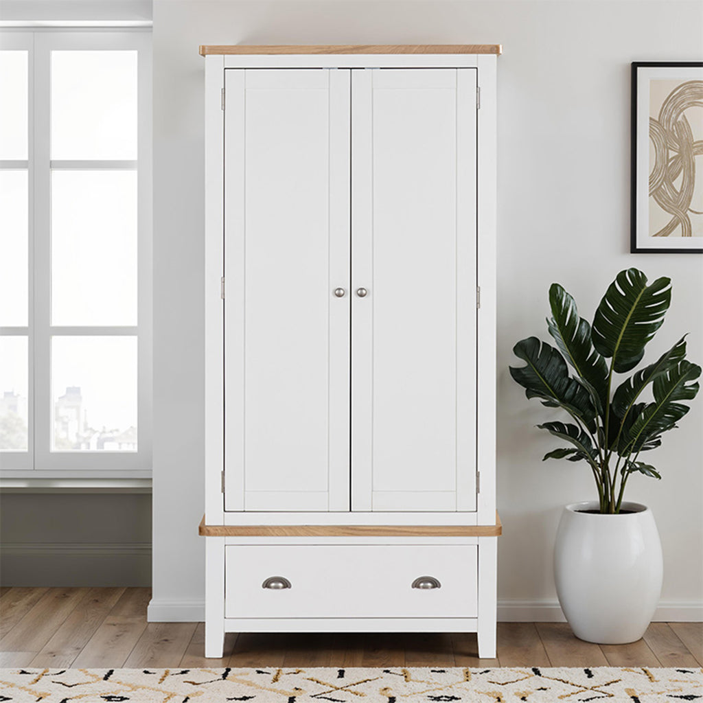 Witney 2 Door 1 Drawer Wardrobe