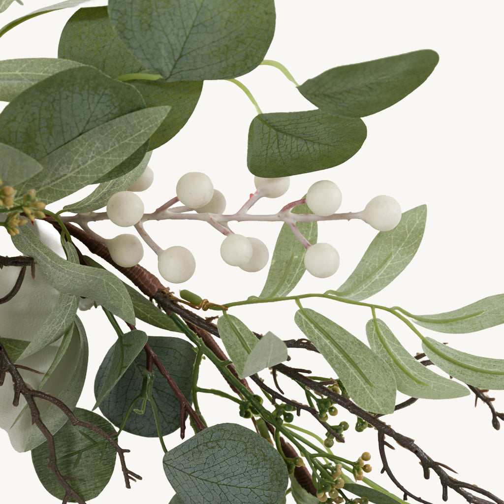 Green Christmas Woodland Garland
