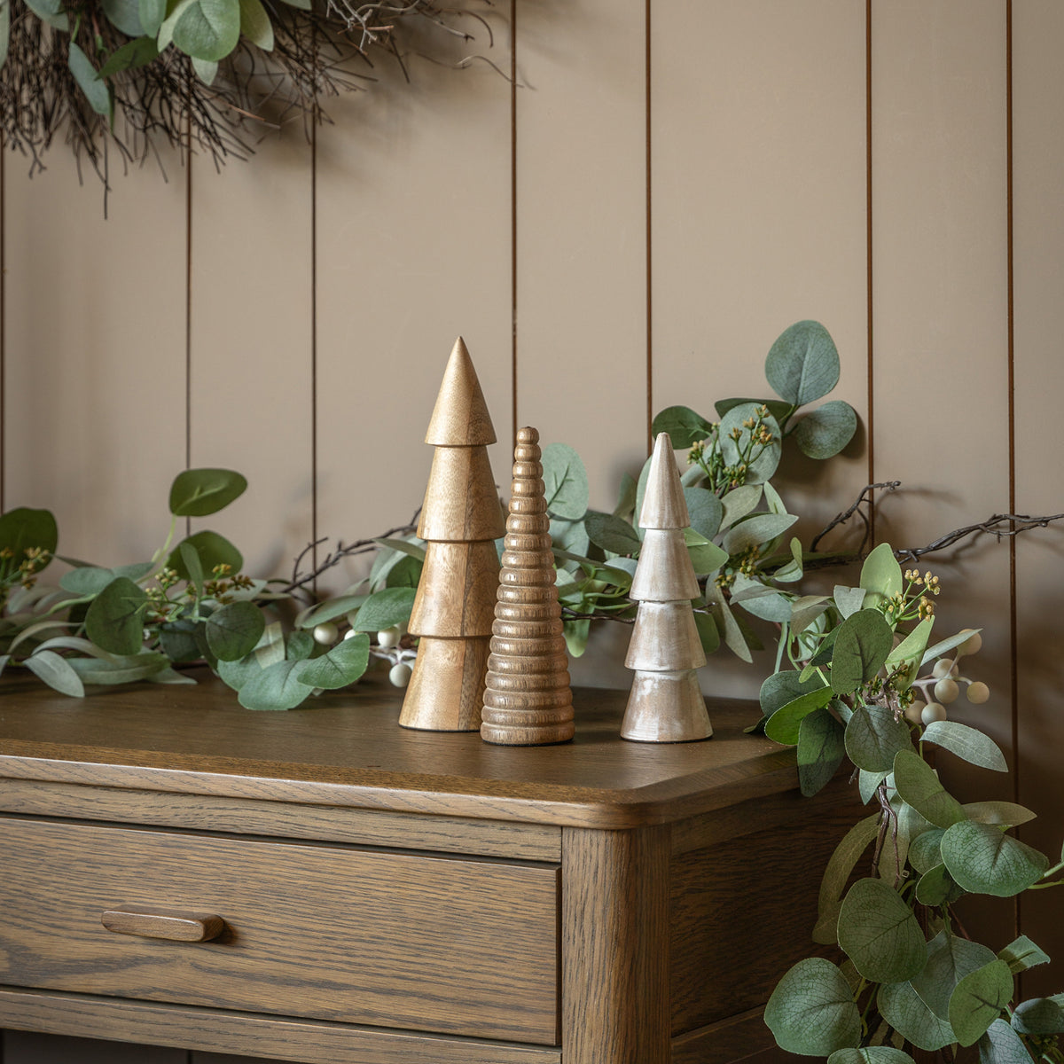 Set of 3 Woodland Tree Ornaments