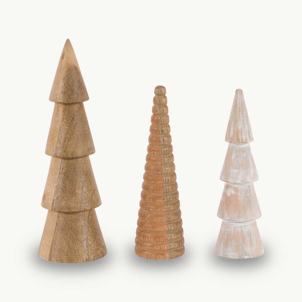 Set of 3 Woodland Tree Ornaments