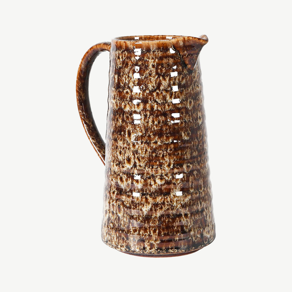 Mottled Brown Ceramic Jug