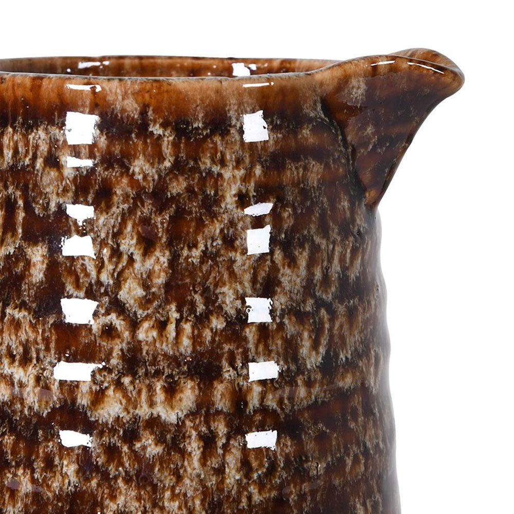 Mottled Brown Ceramic Jug