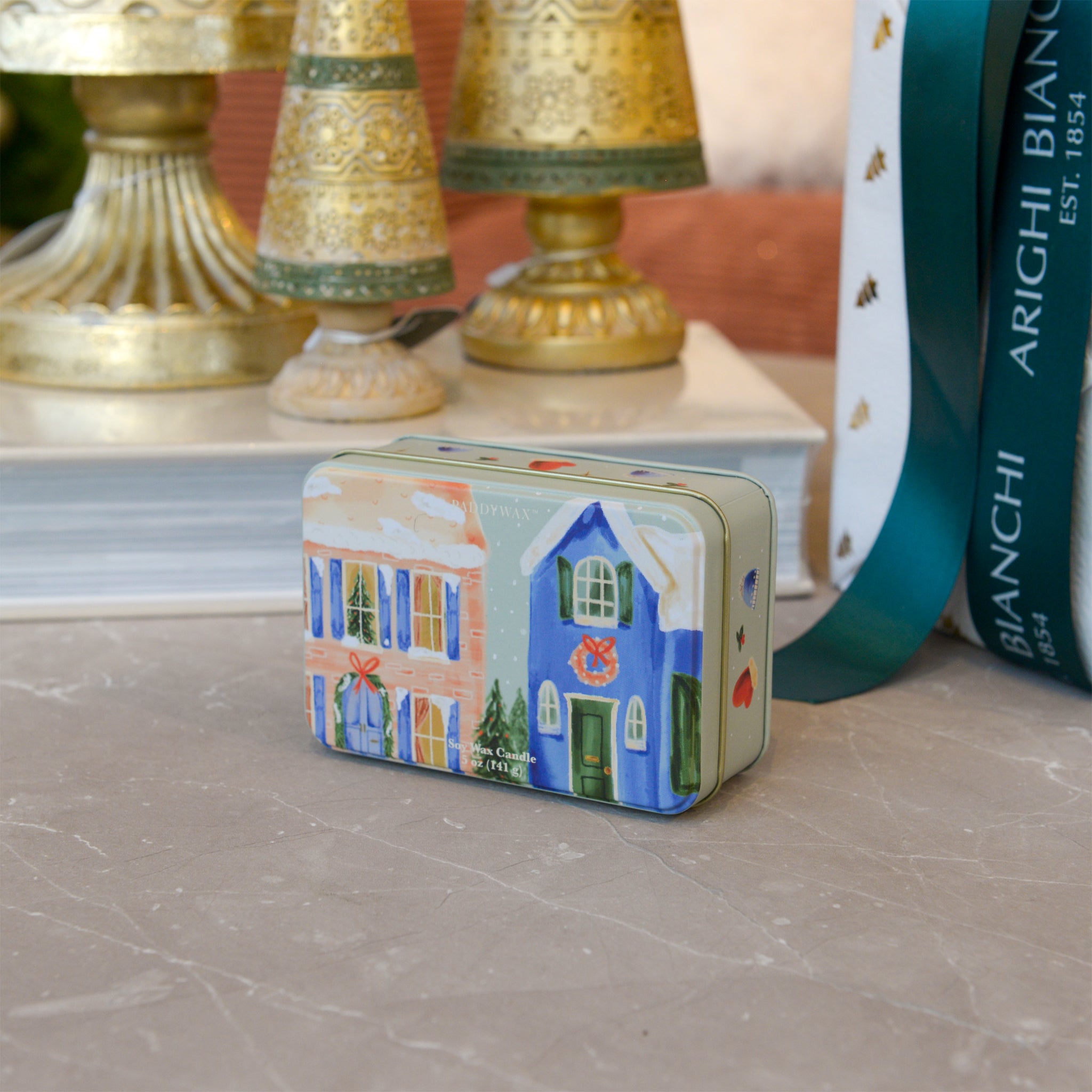 Xmas Village Tin Scented Candle