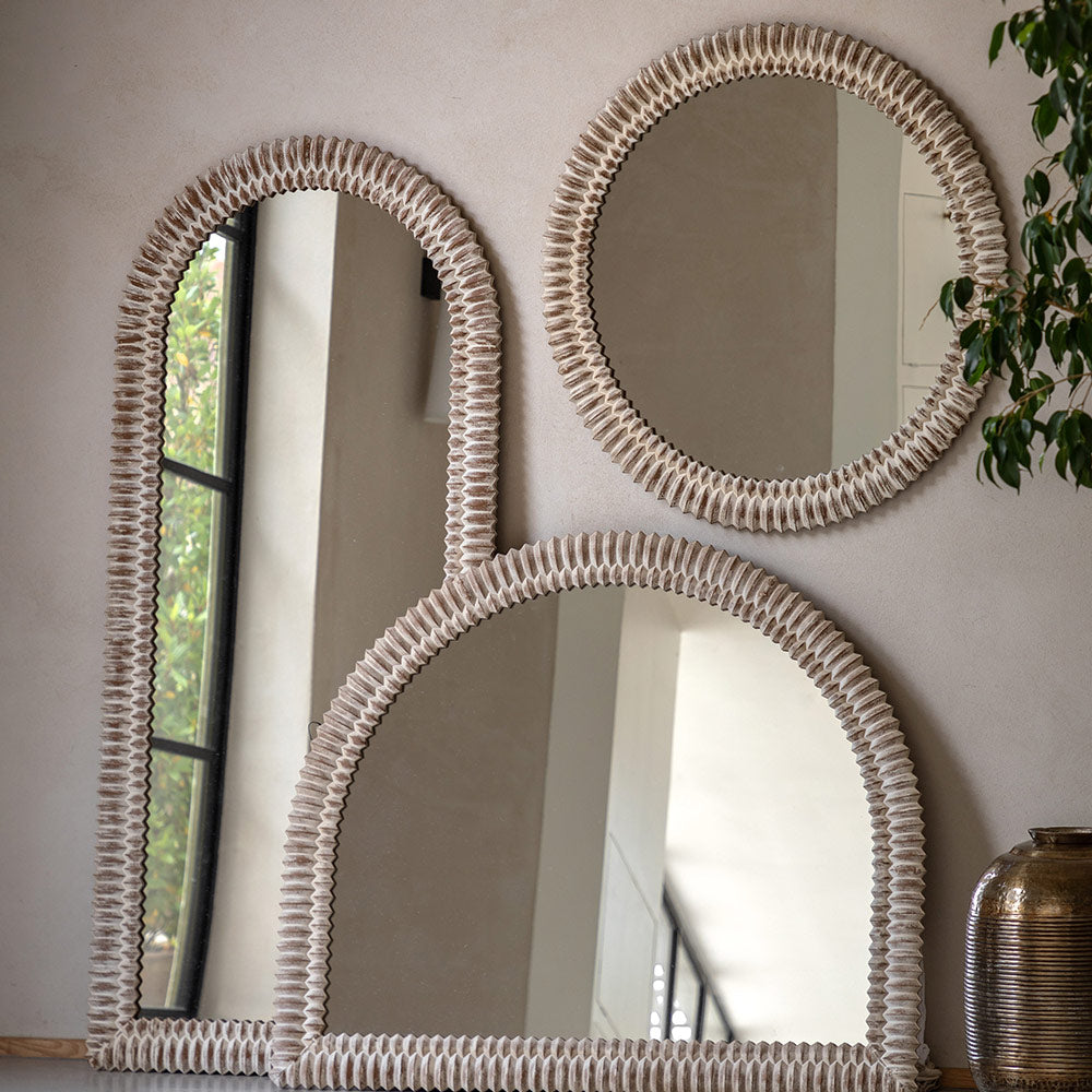 Alta Arch Overmantle Mirror
