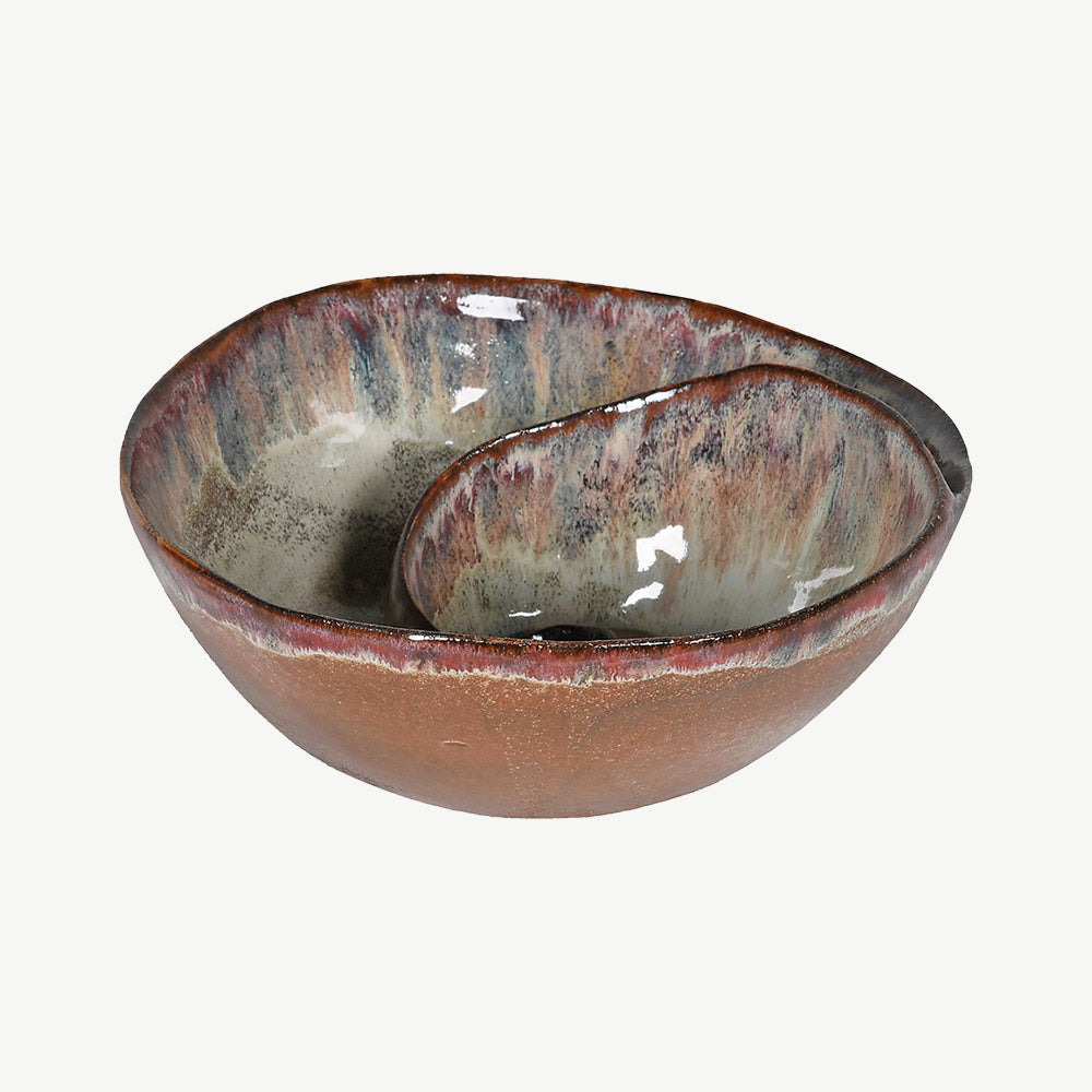 Brown Ombre Shell Effect Bowl