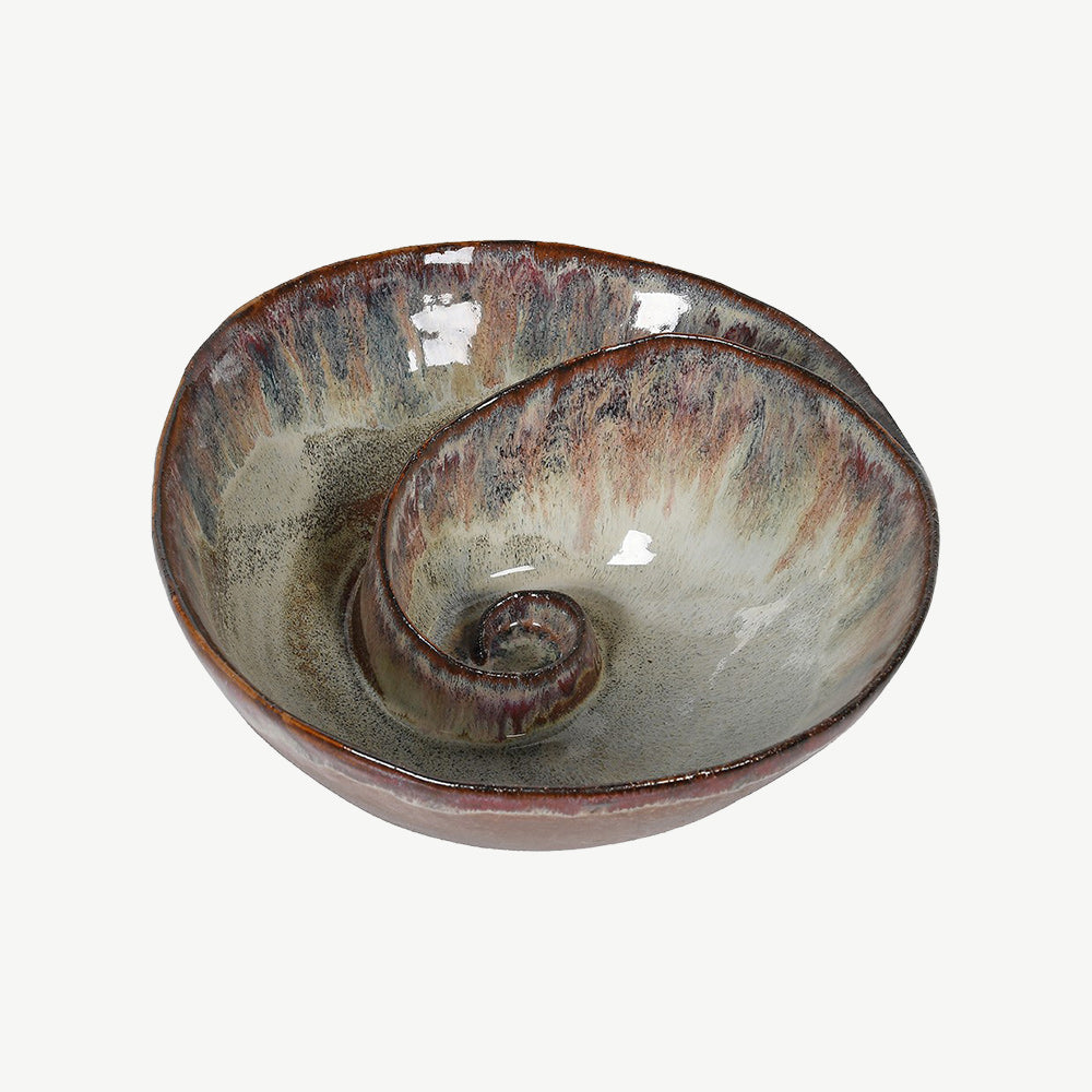 Brown Ombre Shell Effect Bowl