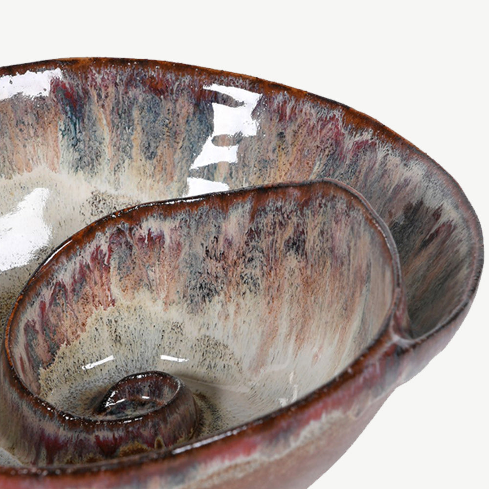 Brown Ombre Shell Effect Bowl