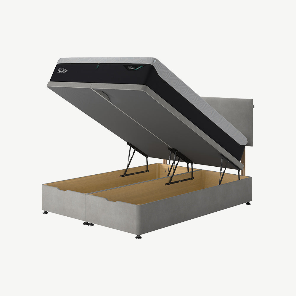 TEMPUR® Buckingham Conti Drawer Divan in Silver