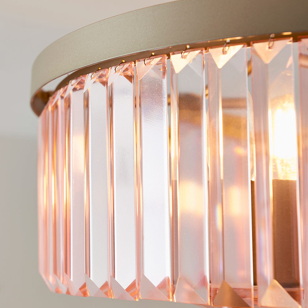 Helena Rose Pink Ceiling Light