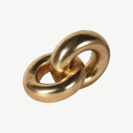 Golden Interlocking Rings Ornament