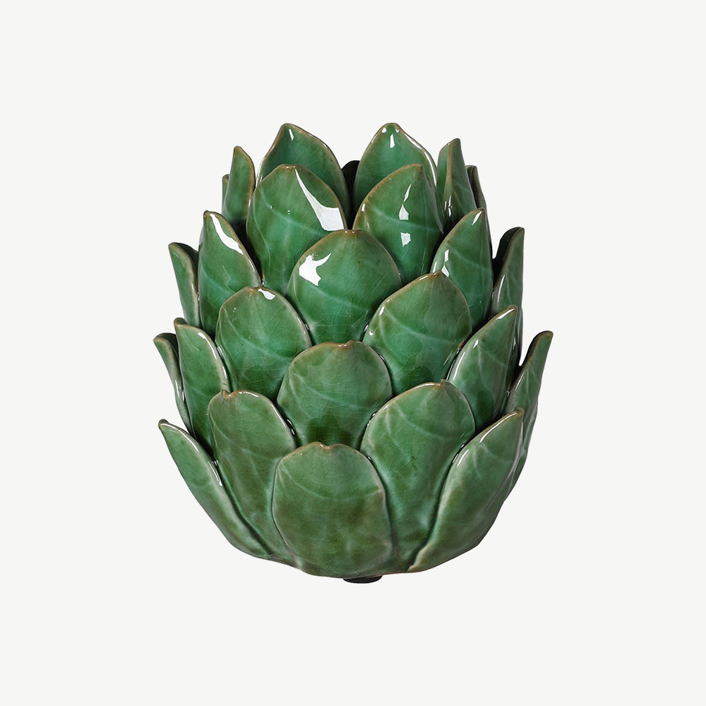 Green Artichoke Candle Holder