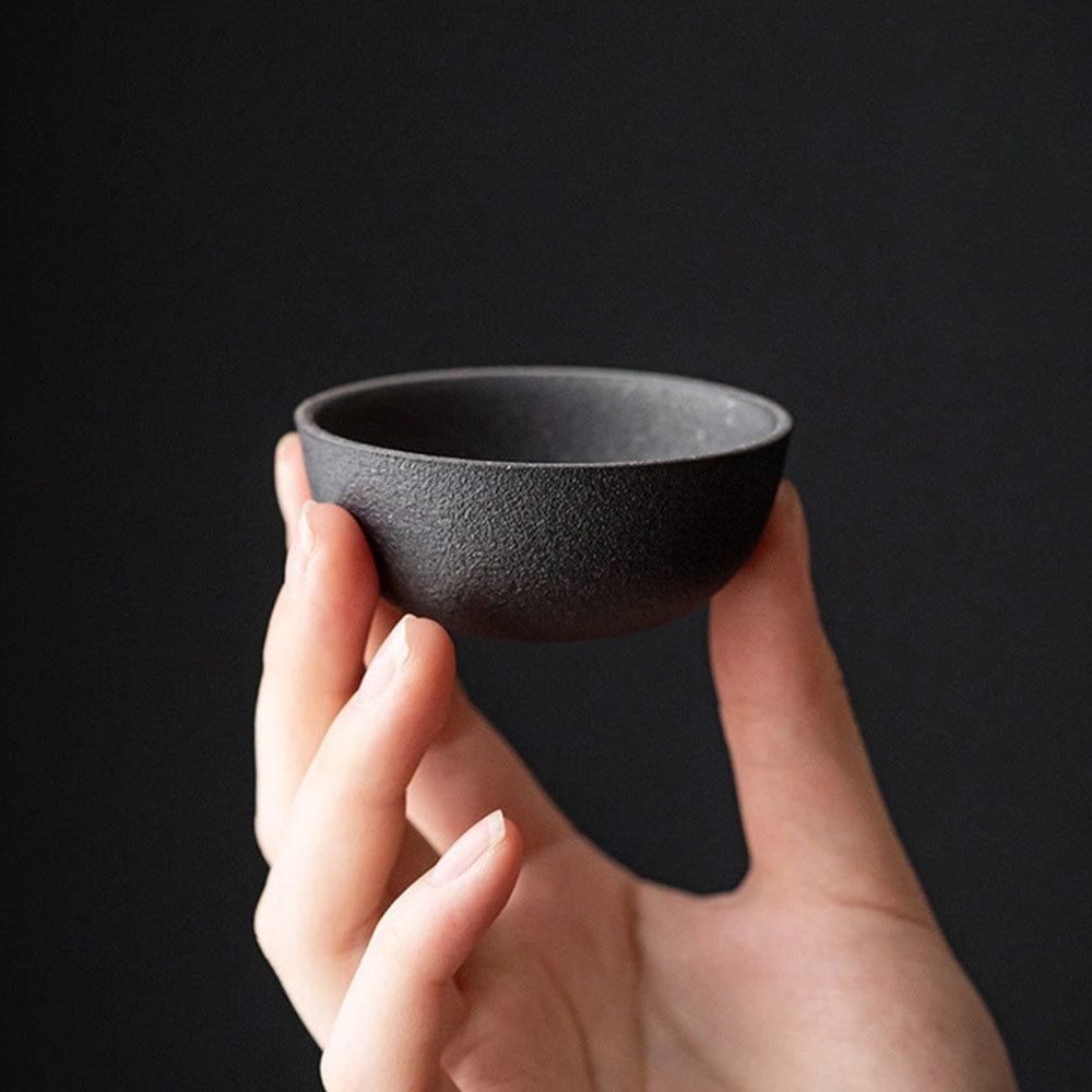 Handamade Japanese Tea Set in Black