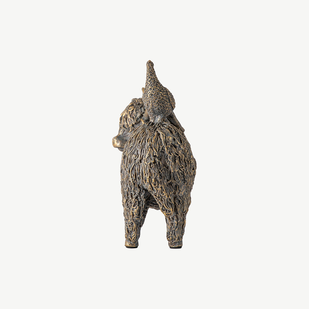 Highland Cow & Pheasant Ornament