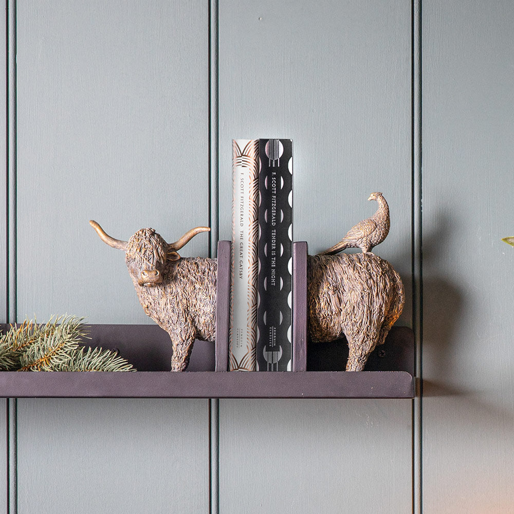 Highland Cow Bookends Set of 2